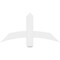 Ekena Millwork Bellingham Architectural Grade PVC Gable Bracket, 36"W x 18"H x 2"D x 4"F, 12/12 Pitch GBP036X18X0204BEL00 - alternate 5